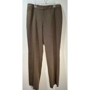 Barry Bricken women’s brown dress pants with zipper pockets, size 10  #32-0823